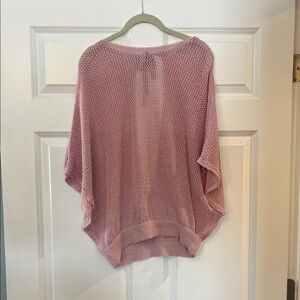 Haute Monde Blush Knit Poncho